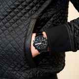 Buy Shop Armani Exchange Chronograph Black Dial Black Steel Strap Watch For Men - AX2429 USA Online
