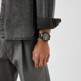 Buy Shop Armani Exchange Chronograph Black Dial Black Steel Strap Watch For Men - AX2429 USA Online