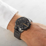 Buy Shop Armani Exchange Chronograph Black Dial Black Steel Strap Watch For Men - AX2429 USA Online