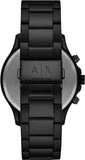 Buy Shop Armani Exchange Chronograph Black Dial Black Steel Strap Watch For Men - AX2429 USA Online