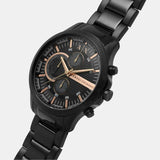 Buy Shop Armani Exchange Chronograph Black Dial Black Steel Strap Watch For Men - AX2429 USA Online