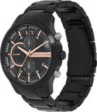 Buy Shop Armani Exchange Chronograph Black Dial Black Steel Strap Watch For Men - AX2429 USA Online