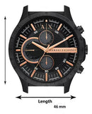 Buy Shop Armani Exchange Chronograph Black Dial Black Steel Strap Watch For Men - AX2429 USA Online