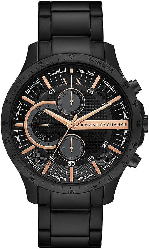 Buy Shop Armani Exchange Chronograph Black Dial Black Steel Strap Watch For Men - AX2429 USA Online
