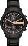 Buy Shop Armani Exchange Chronograph Black Dial Black Steel Strap Watch For Men - AX2429 USA Online