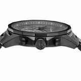 Buy Shop Armani Exchange Chronograph Black Dial Black Steel Strap Watch For Men - AX7140 USA Online