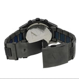Buy Shop Armani Exchange Chronograph Blue Dial Grey Steel Strap Watch For Men - AX1166 USA Online
