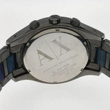 Buy Shop Armani Exchange Chronograph Blue Dial Grey Steel Strap Watch For Men - AX1166 USA Online