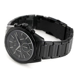 Buy Shop Armani Exchange Drexler Chronograph Black Dial Black Steel Strap Watch For Men - AX2601 USA Online