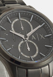 Buy Shop Armani Exchange Drexler Chronograph Black Dial Black Steel Strap Watch For Men - AX2601 USA Online