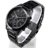 Buy Shop Armani Exchange Drexler Chronograph Black Dial Black Steel Strap Watch For Men - AX2601 USA Online