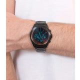 Buy Shop Armani Exchange Drexler Chronograph Black Dial Black Steel Strap Watch For Men - AX2615 USA Online