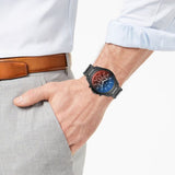 Buy Shop Armani Exchange Drexler Chronograph Black Dial Black Steel Strap Watch For Men - AX2615 USA Online