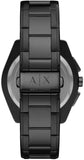 Buy Shop Armani Exchange Drexler Chronograph Black Dial Black Steel Strap Watch For Men - AX2615 USA Online