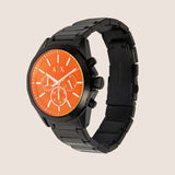 Buy Shop Armani Exchange Drexler Chronograph Black Dial Black Steel Strap Watch For Men - AX2615 USA Online