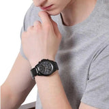Buy Shop Armani Exchange Drexler Chronograph Black Dial Black Steel Strap Watch For Men - AX2639 USA Online