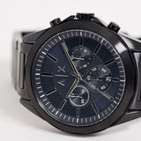 Buy Shop Armani Exchange Drexler Chronograph Black Dial Black Steel Strap Watch For Men - AX2639 USA Online