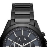 Buy Shop Armani Exchange Drexler Chronograph Black Dial Black Steel Strap Watch For Men - AX2639 USA Online