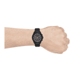 Armani Exchange Drexler Chronograph Black Dial Black Steel Strap Watch For Men - AX2639