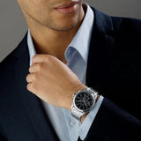 Buy Shop Armani Exchange Drexler Chronograph Black Dial Silver Steel Strap Watch for Men - AX2600 USA Online