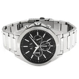 Buy Shop Armani Exchange Drexler Chronograph Black Dial Silver Steel Strap Watch for Men - AX2600 USA Online