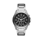 Buy Shop Armani Exchange Drexler Chronograph Black Dial Silver Steel Strap Watch for Men - AX2600 USA Online