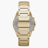 Buy Shop Armani Exchange Drexler Chronograph Gold Dial Gold Steel Strap Watch For Men - AX2602 USA Online