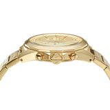 Buy Shop Armani Exchange Drexler Chronograph Gold Dial Gold Steel Strap Watch For Men - AX2602 USA Online