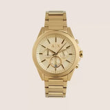 Buy Shop Armani Exchange Drexler Chronograph Gold Dial Gold Steel Strap Watch For Men - AX2602 USA Online