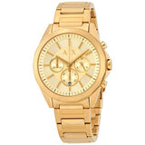 Buy Shop Armani Exchange Drexler Chronograph Gold Dial Gold Steel Strap Watch For Men - AX2602 USA Online