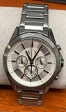 Buy Shop Armani Exchange Drexler Chronograph Grey Dial Grey Steel Strap Watch For Men - AX2603 USA Online
