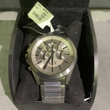 Buy Shop Armani Exchange Drexler Chronograph Grey Dial Grey Steel Strap Watch For Men - AX2603 USA Online