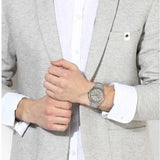 Buy Shop Armani Exchange Drexler Chronograph Grey Dial Grey Steel Strap Watch For Men - AX2603 USA Online