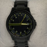 Buy Shop Armani Exchange Hampton Black Dial Black Steel Strap Watch For Men - AX2407 USA Online