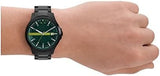 Buy Shop Armani Exchange Hampton Black Dial Black Steel Strap Watch For Men - AX2407 USA Online