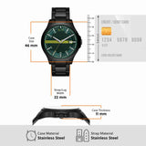 Buy Shop Armani Exchange Hampton Black Dial Black Steel Strap Watch For Men - AX2407 USA Online