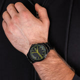 Buy Shop Armani Exchange Hampton Black Dial Black Steel Strap Watch For Men - AX2407 USA Online