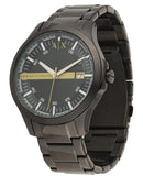 Buy Shop Armani Exchange Hampton Black Dial Black Steel Strap Watch For Men - AX2407 USA Online