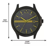 Buy Shop Armani Exchange Hampton Black Dial Black Steel Strap Watch For Men - AX2407 USA Online