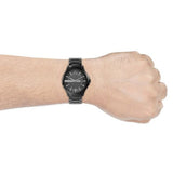 Buy Shop Armani Exchange Hampton Black Dial Black Steel Strap Watch For Men - AX7101 USA Online