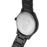 Buy Shop Armani Exchange Hampton Black Dial Black Steel Strap Watch For Men - AX7101 USA Online