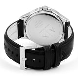 Buy Shop Armani Exchange Hampton Chronograph Black Dial Black Leather Strap Watch For Men - AX2101 USA Online