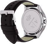 Buy Shop Armani Exchange Hampton Chronograph Black Dial Black Leather Strap Watch For Men - AX2101 USA Online
