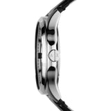Buy Shop Armani Exchange Hampton Chronograph Black Dial Black Leather Strap Watch For Men - AX2101 USA Online