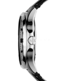Buy Shop Armani Exchange Hampton Chronograph Black Dial Black Leather Strap Watch For Men - AX2101 USA Online