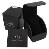 Buy Shop Armani Exchange Hampton Chronograph Black Dial Black Leather Strap Watch For Men - AX2400 USA Online