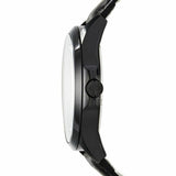 Buy Shop Armani Exchange Hampton Chronograph Black Dial Black Leather Strap Watch For Men - AX2400 USA Online