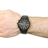 Buy Shop Armani Exchange Hampton Chronograph Black Dial Black Steel Strap Watch For Men - AX2121 USA Online
