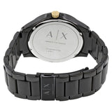 Buy Shop Armani Exchange Hampton Chronograph Black Dial Black Steel Strap Watch For Men - AX2121 USA Online