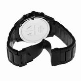 Buy Shop Armani Exchange Hampton Chronograph Black Dial Black Steel Strap Watch For Men - AX2164 USA Online